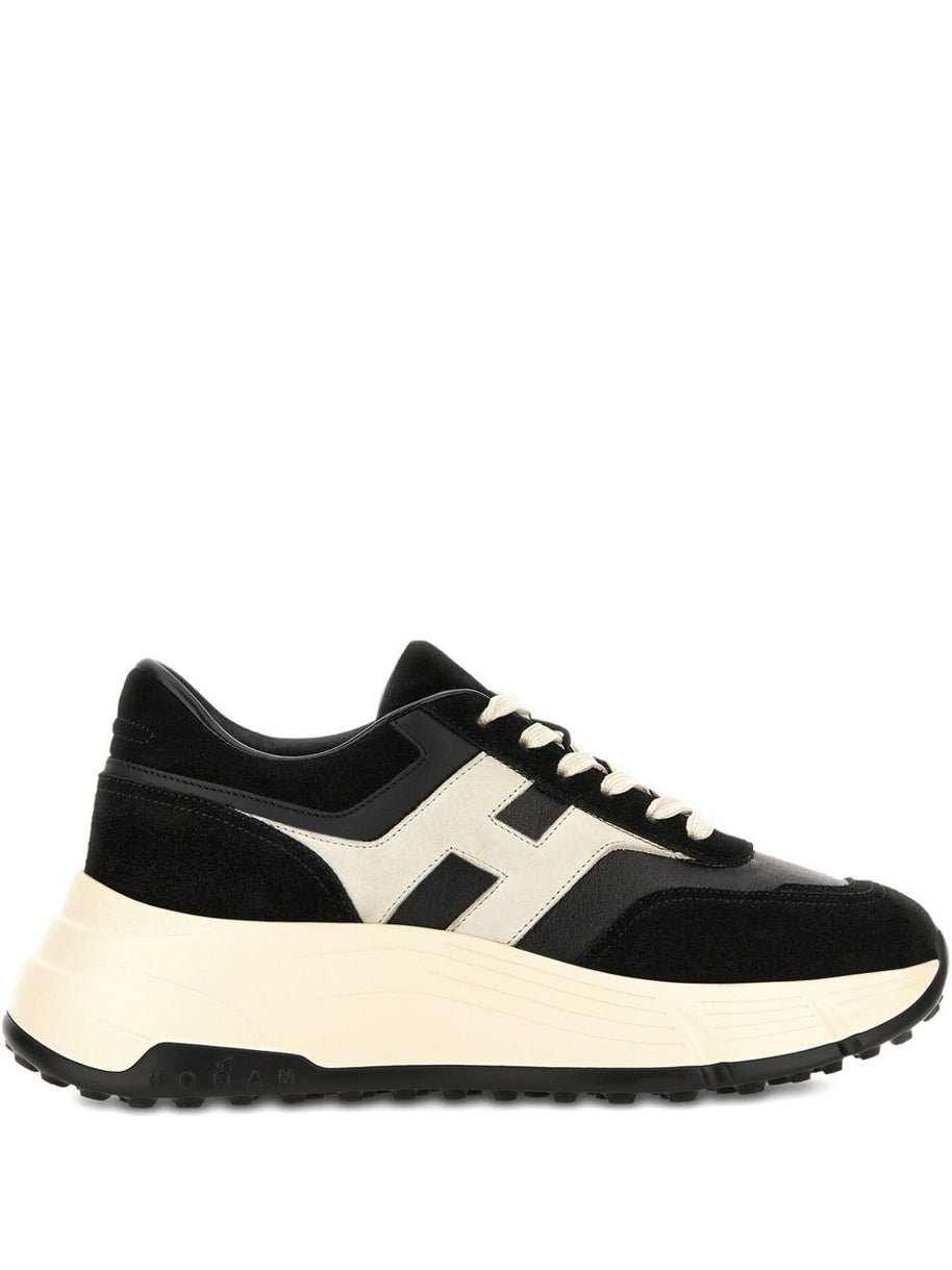 HOGAN PRE Hi-Fi Leather Sneakers - Black