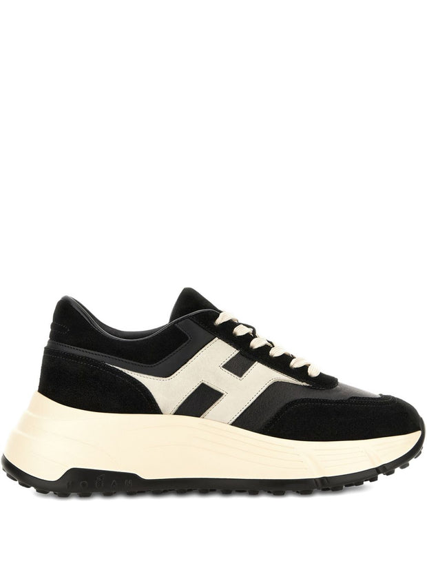 HOGAN PRE Hi-Fi Leather Sneakers - Black