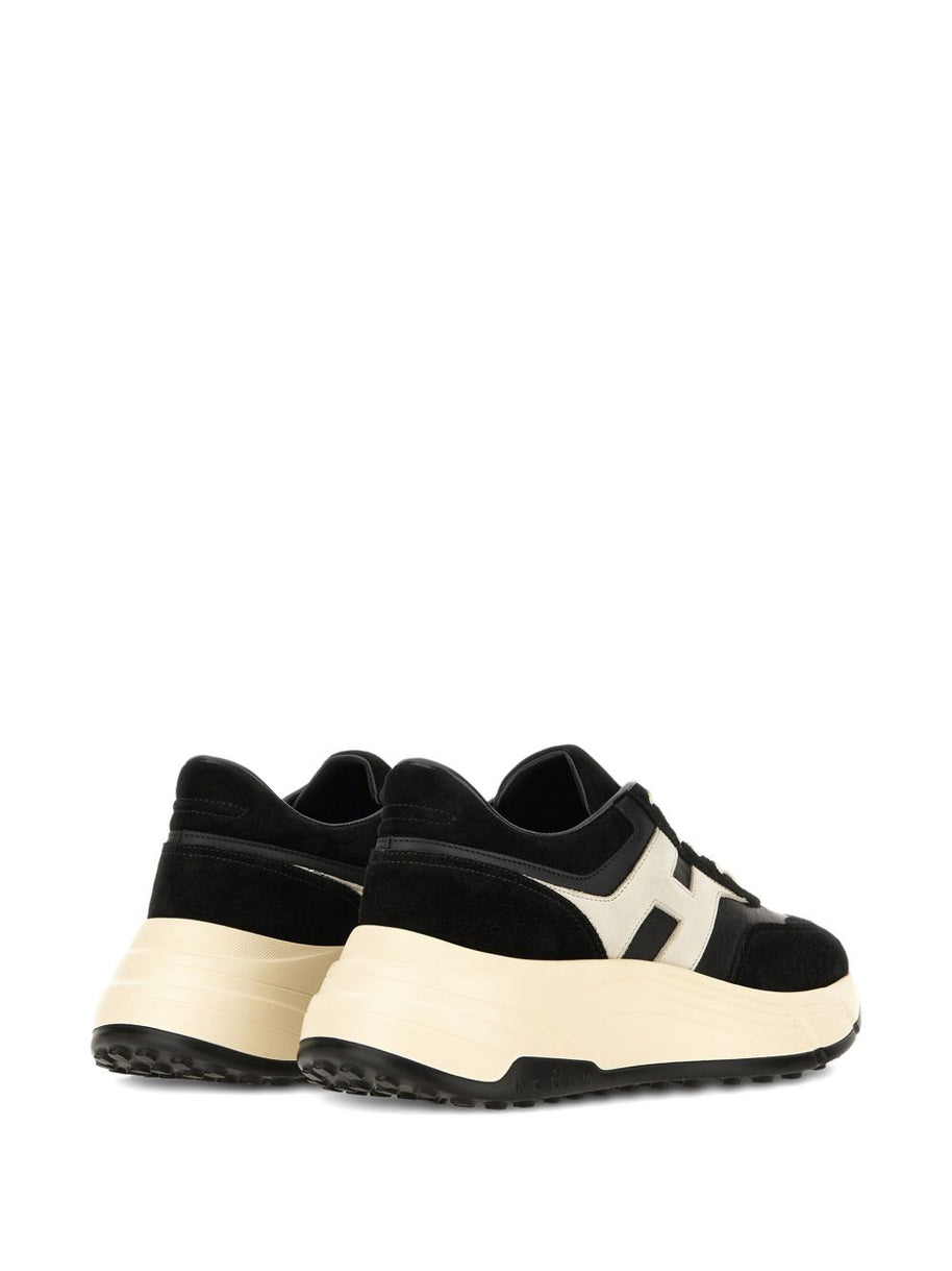 HOGAN PRE Hi-Fi Leather Sneakers - Black
