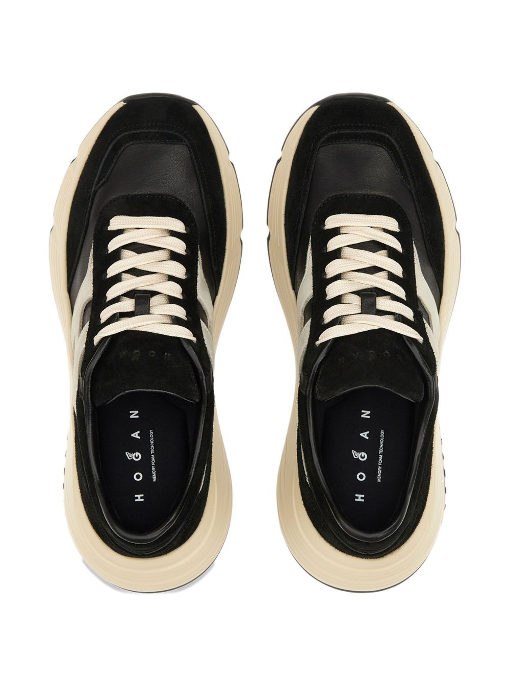 HOGAN PRE Hi-Fi Leather Sneakers - Black