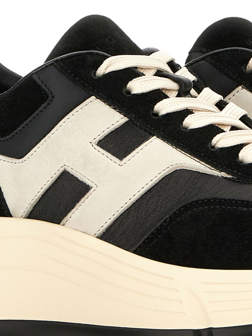 HOGAN PRE Hi-Fi Leather Sneakers - Black