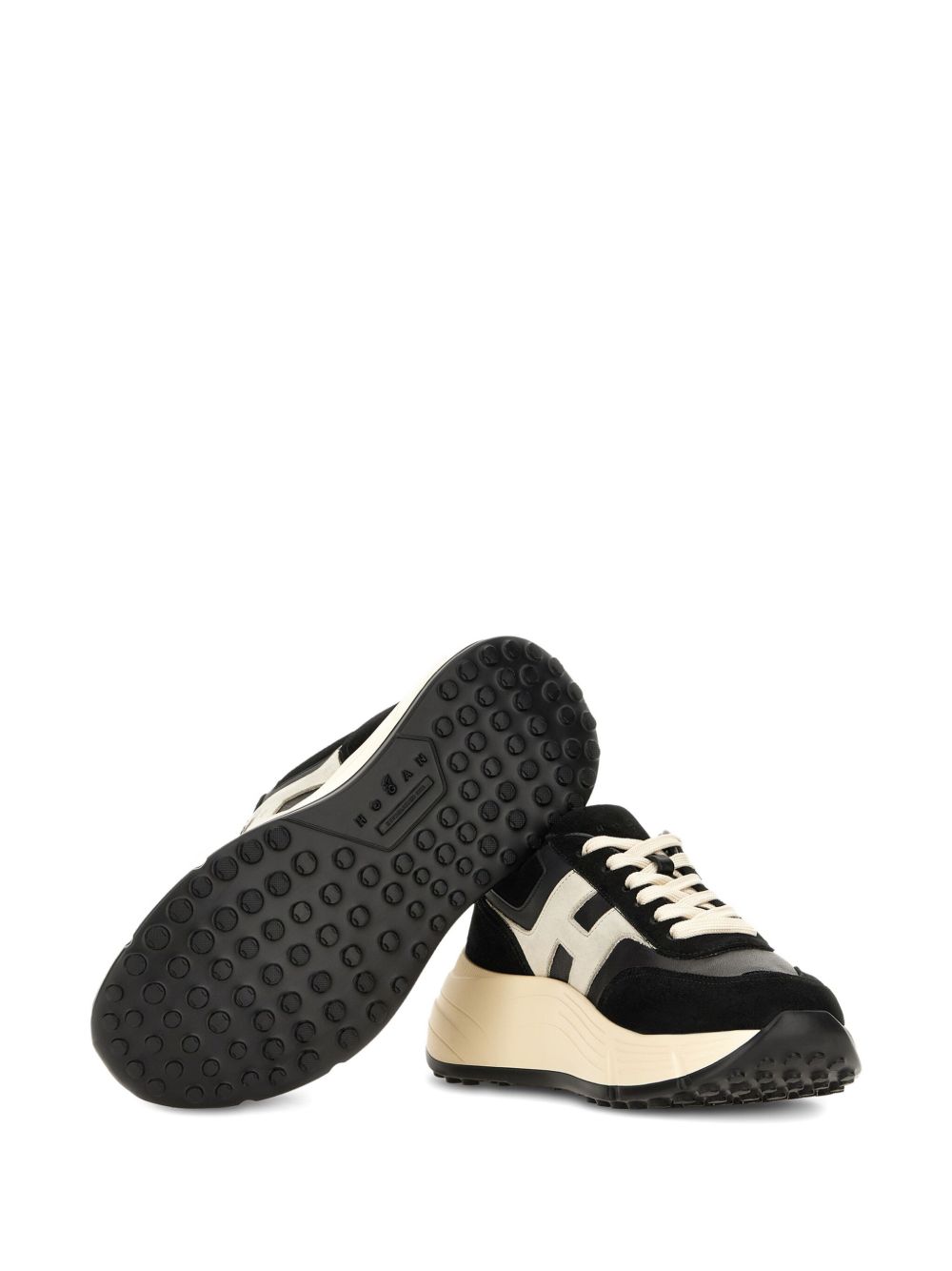 HOGAN PRE Hi-Fi Leather Sneakers - Black