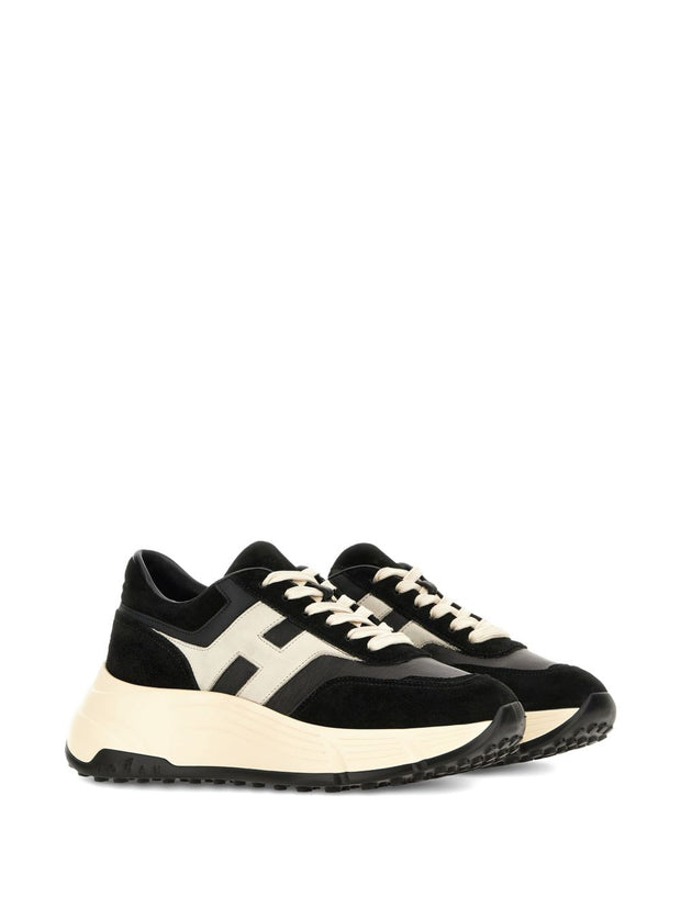 HOGAN PRE Hi-Fi Leather Sneakers - Black