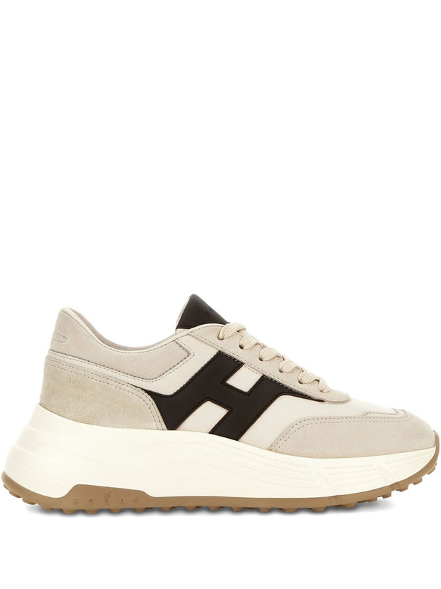 HOGAN PRE Hi-Fi Leather Sneakers - Beige
