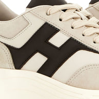 HOGAN PRE Hi-Fi Leather Sneakers - Beige