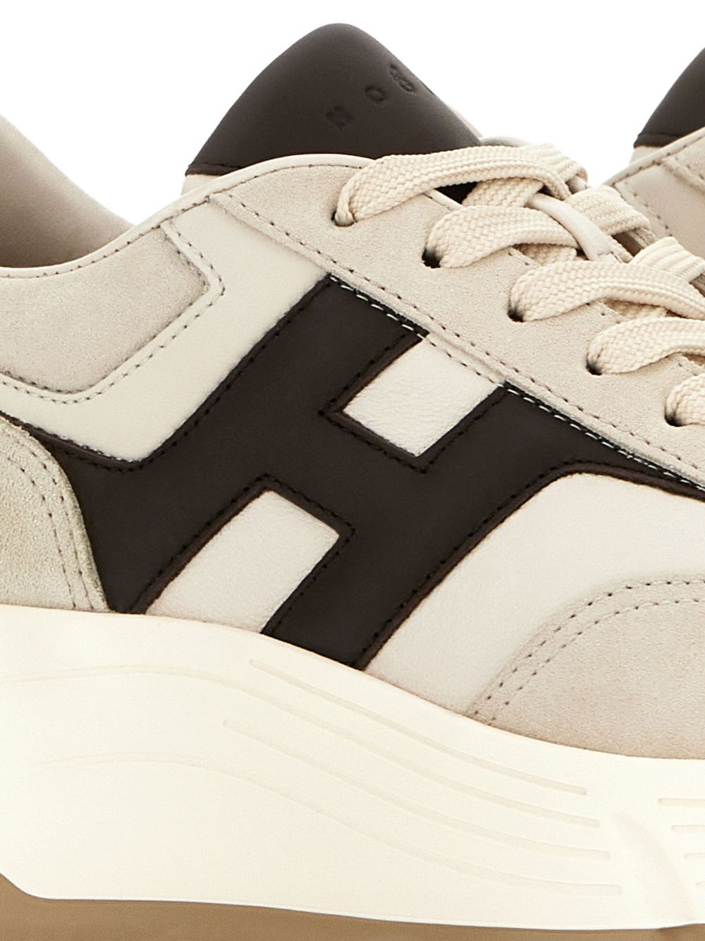 HOGAN PRE Hi-Fi Leather Sneakers - Beige