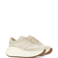 HOGAN PRE H696 Leather Sneakers - Cream