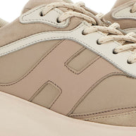HOGAN PRE H696 Leather Sneakers - Beige