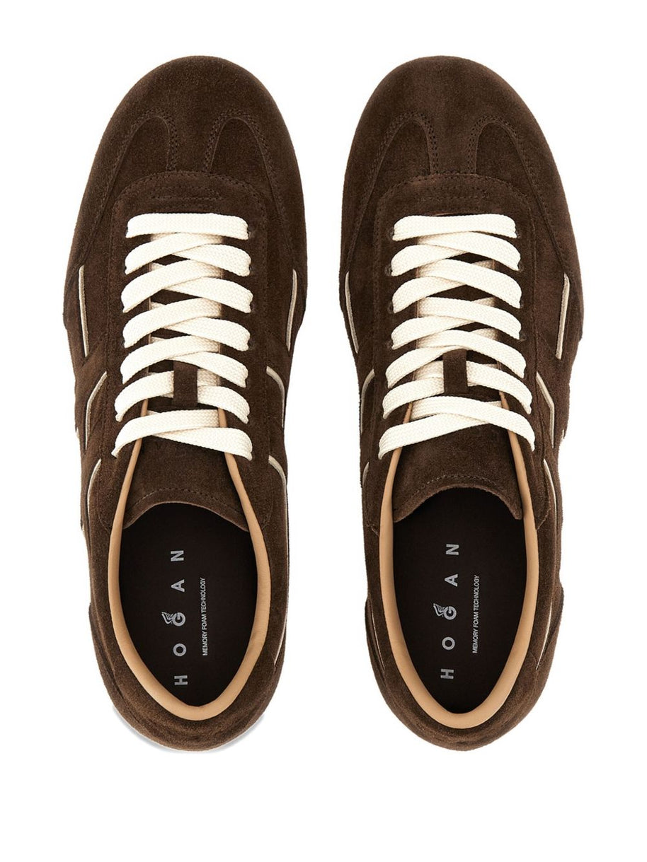HOGAN PRE Olympia Leather Sneakers - Brown