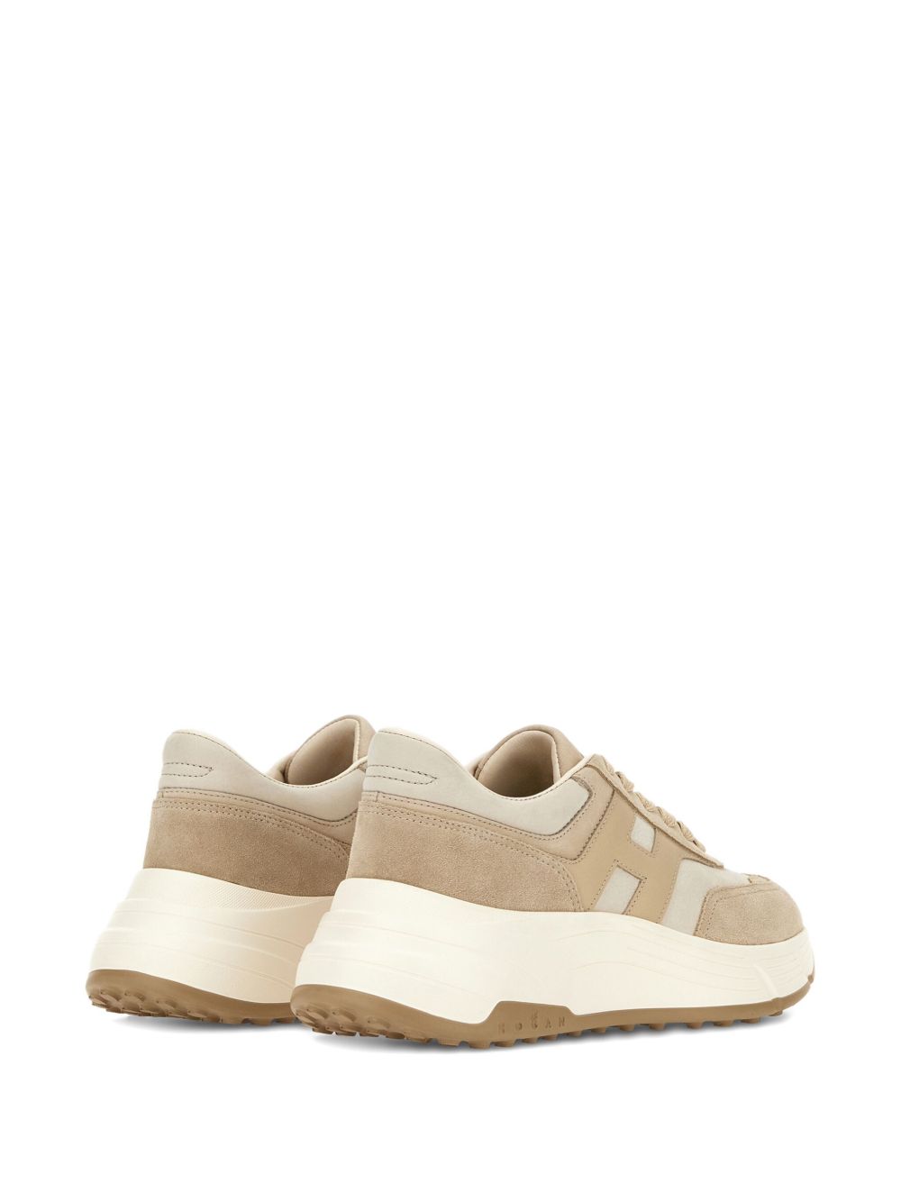 HOGAN PRE Hi-Fi Leather Sneakers - Beige