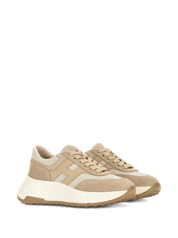 HOGAN PRE Hi-Fi Leather Sneakers - Beige