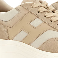 HOGAN PRE Hi-Fi Leather Sneakers - Beige