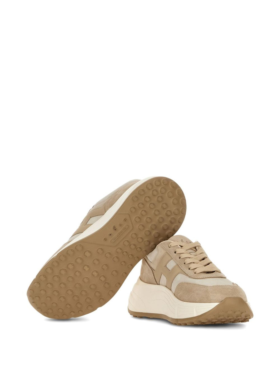 HOGAN PRE Hi-Fi Leather Sneakers - Beige