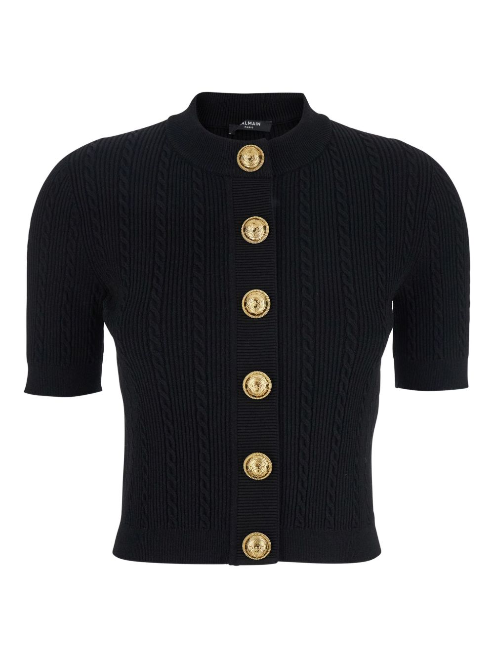 Balmain  Crewneck Cardigan - Black