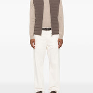 Brunello Cucinelli Nylon Down Vest Jacket - Brown