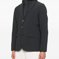 Herno Resort Blazer In Nylon Comfort Stretch - Grey