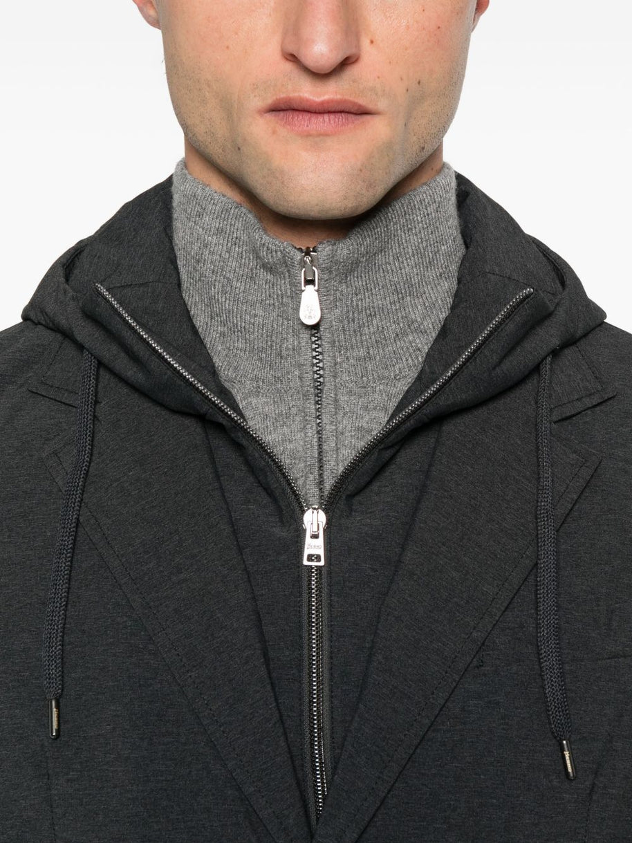 Herno Resort Blazer In Nylon Comfort Stretch - Grey