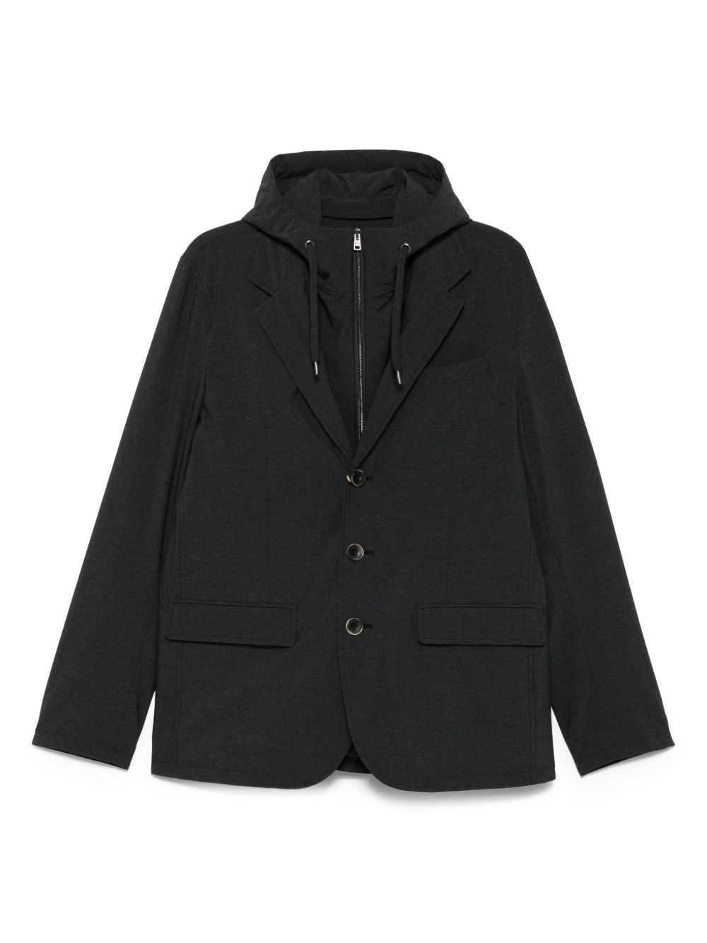 Herno Resort Blazer In Nylon Comfort Stretch - Grey