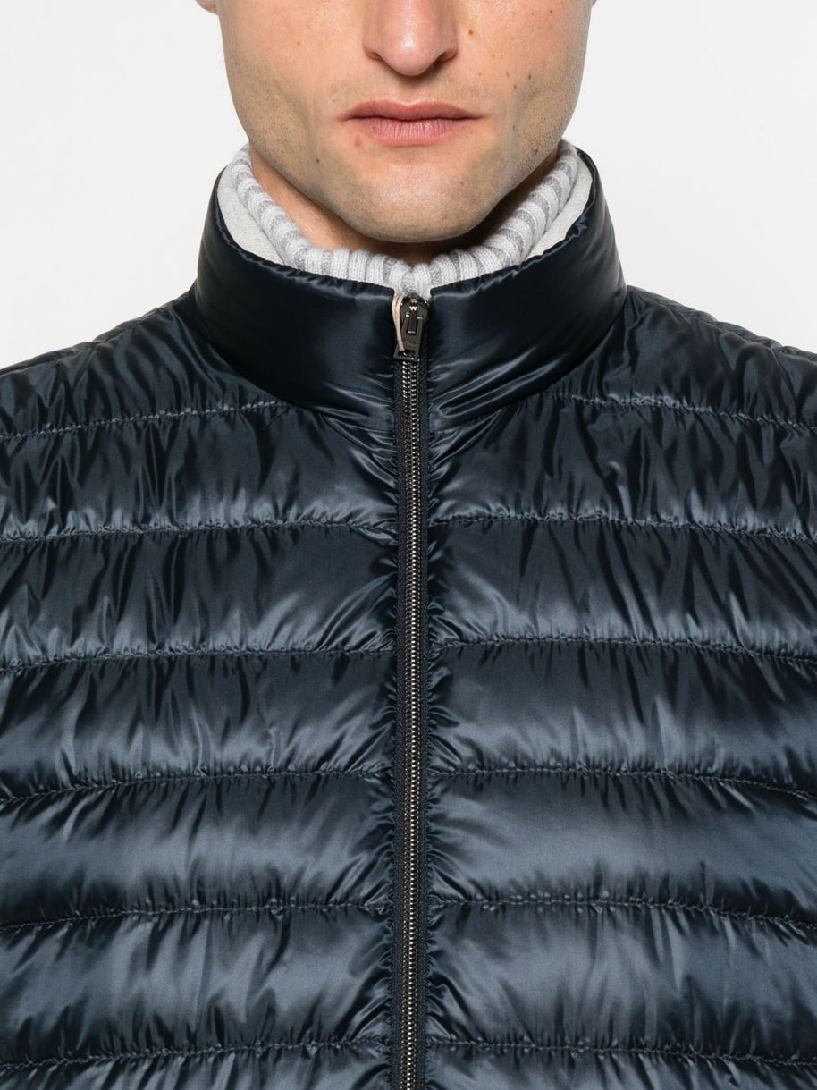 Herno Nylon Down Vest - Blue