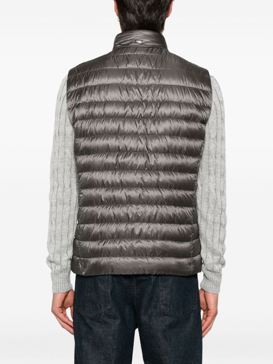 Herno Nylon Down Vest - Grey