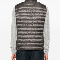 Herno Nylon Down Vest - Grey