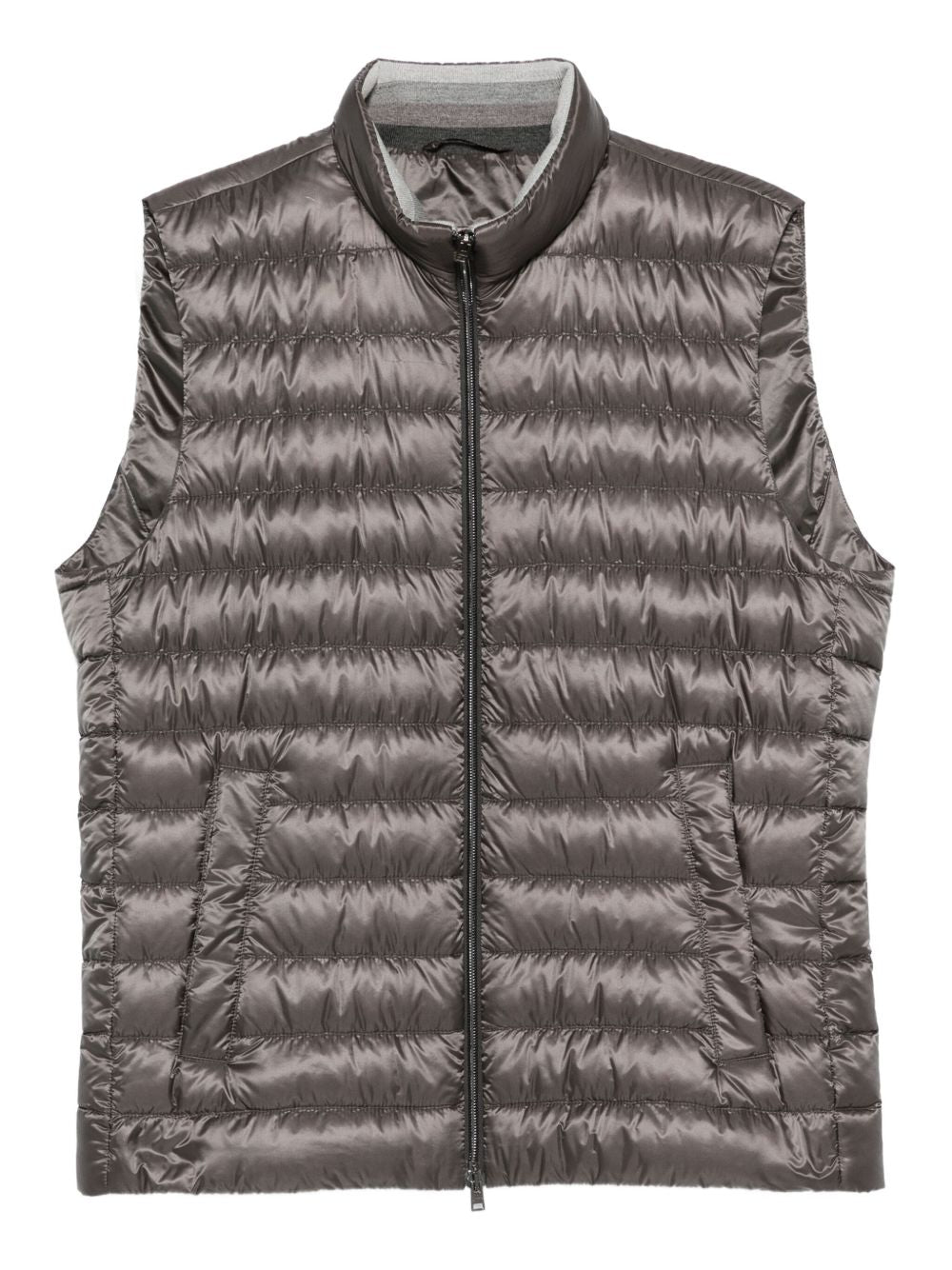 Herno Nylon Down Vest - Grey