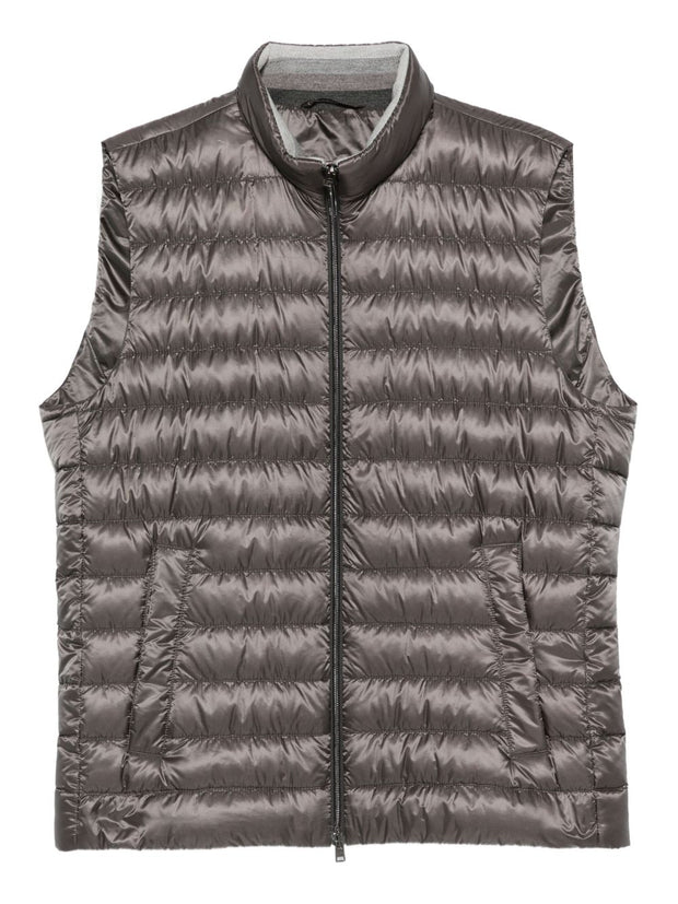 Herno Nylon Down Vest - Grey