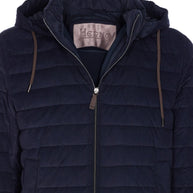 Herno Corduroy Short Down Jacket - Blue