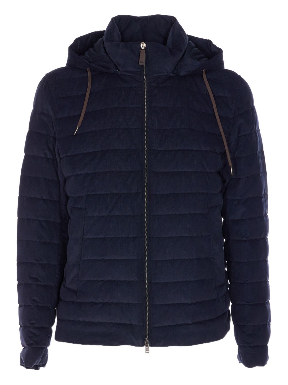 Herno Corduroy Short Down Jacket - Blue