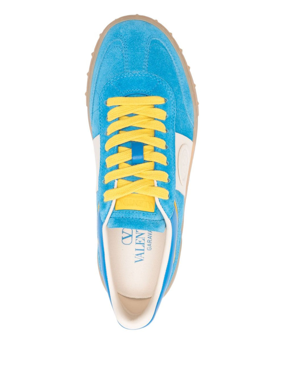 Valentino Garavani UpVillage Leather Sneakers - Clear Blue