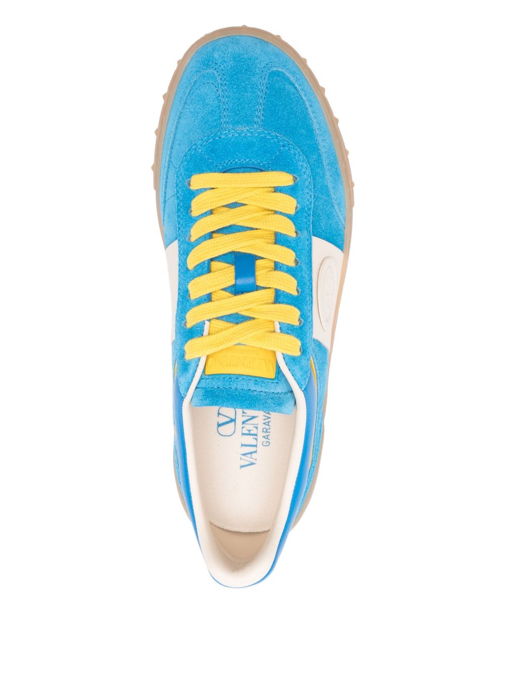 Valentino Garavani UpVillage Leather Sneakers - Clear Blue