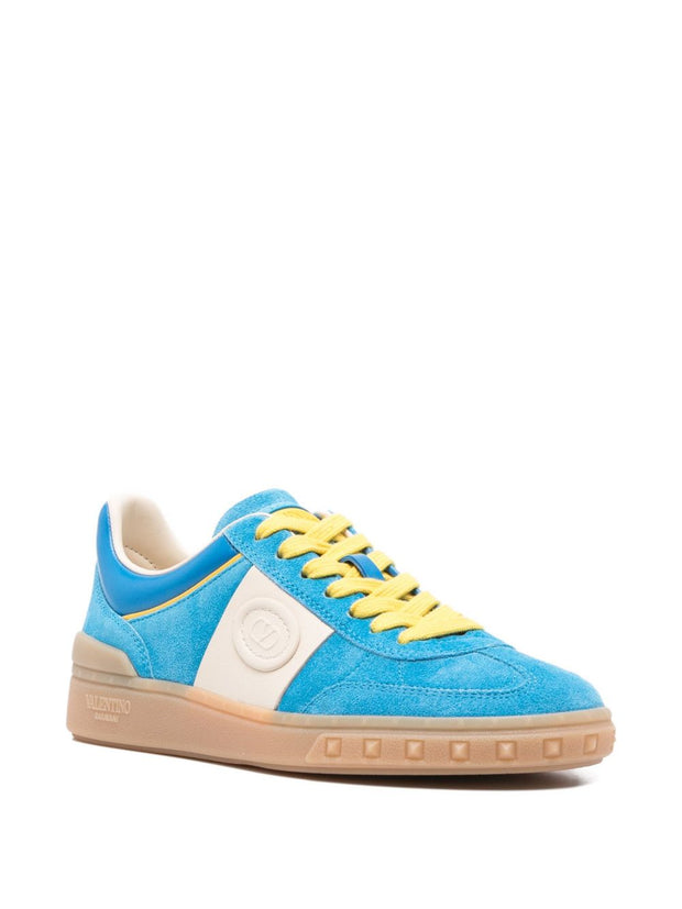 Valentino Garavani UpVillage Leather Sneakers - Clear Blue