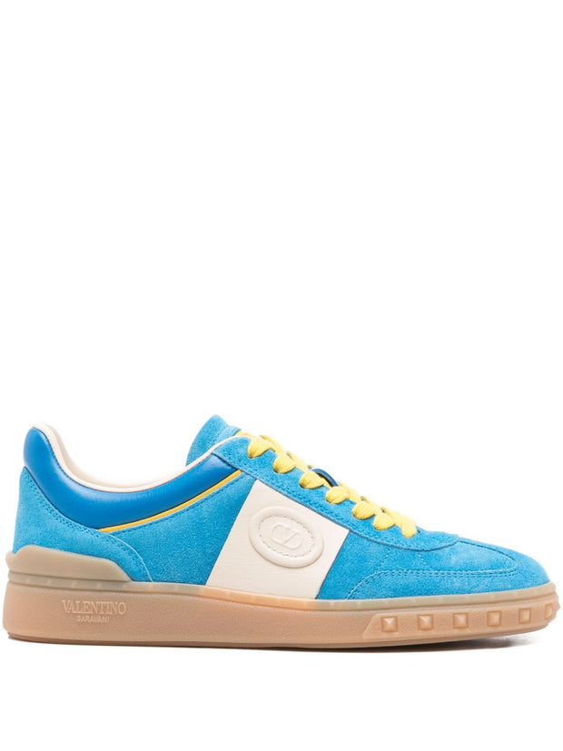 Valentino Garavani UpVillage Leather Sneakers - Clear Blue