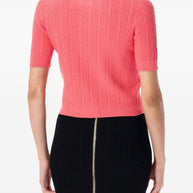 Balmain Crewneck Cardigan - Orange
