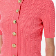 Balmain Crewneck Cardigan - Orange