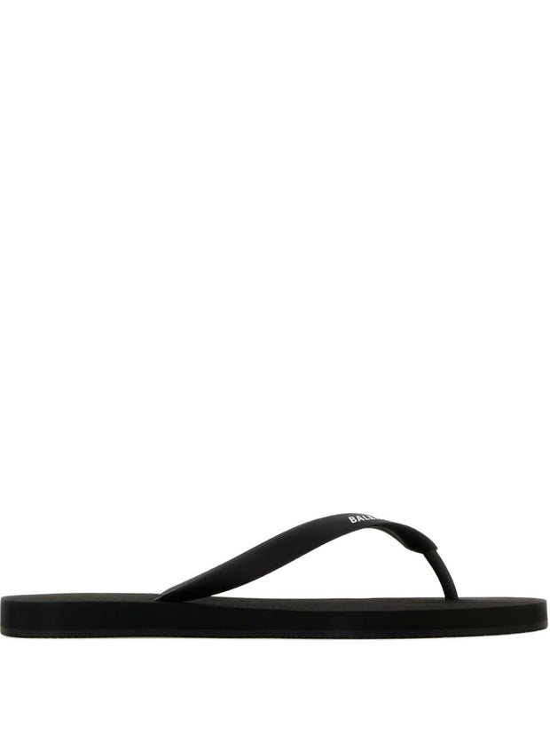 Balenciaga Rubber Flip-flops - Black