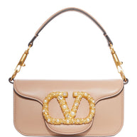 Valentino Garavani Locò Small Leather Shoulder Bag