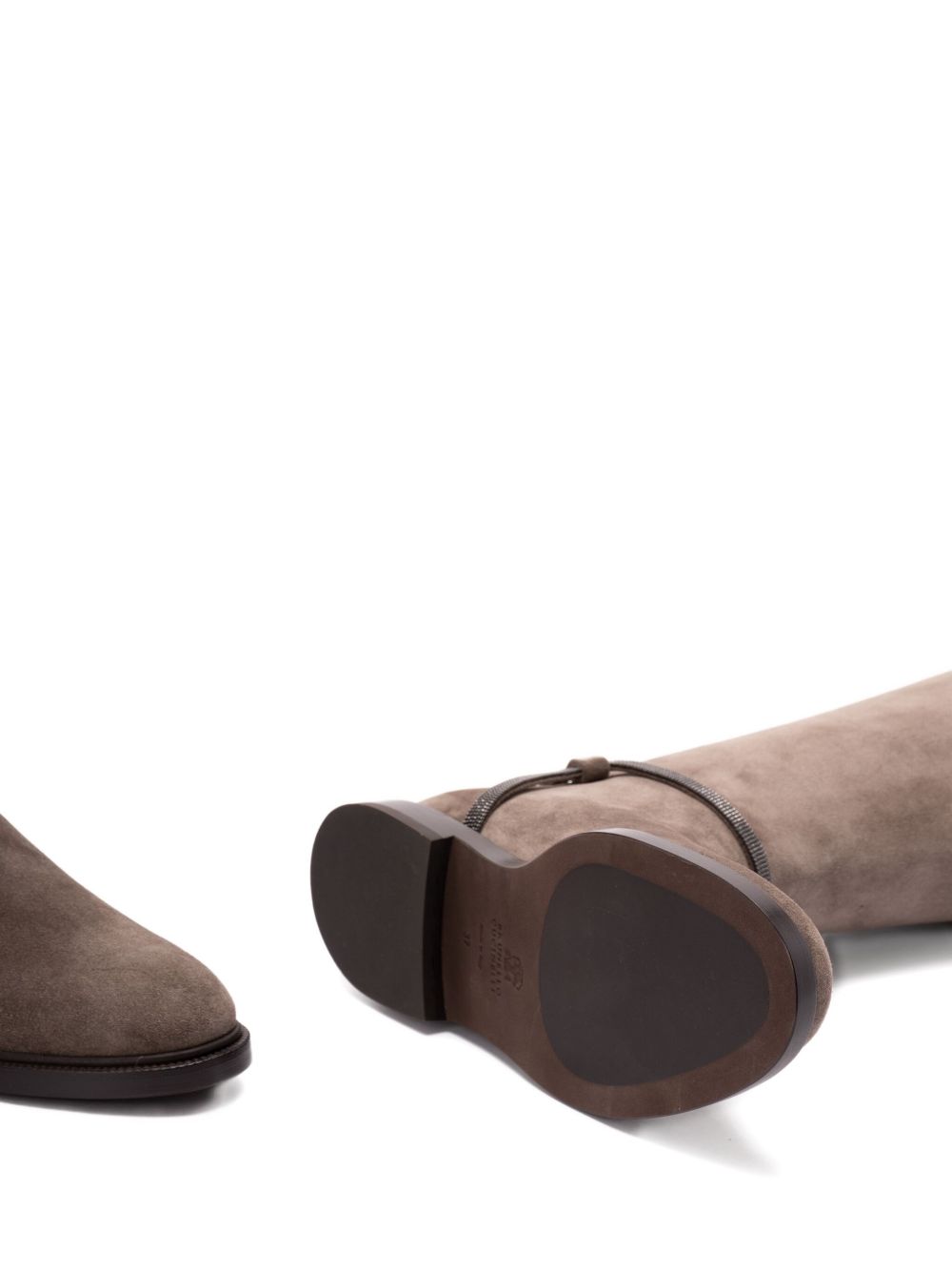 Brunello Cucinelli Suede Buckled Boots