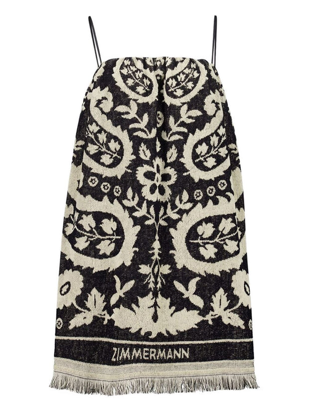 Zimmermann Rhiannon Printed Mini Dress - Black
