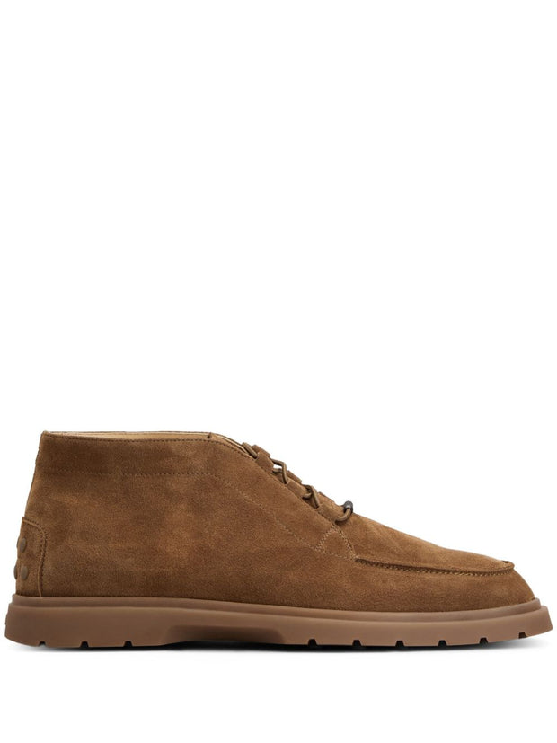 Tod's Suede Leather Ankle Boots - Leather Brown