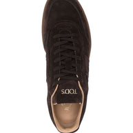 Tod's Tabs Suede Leather Sneakers - Brown
