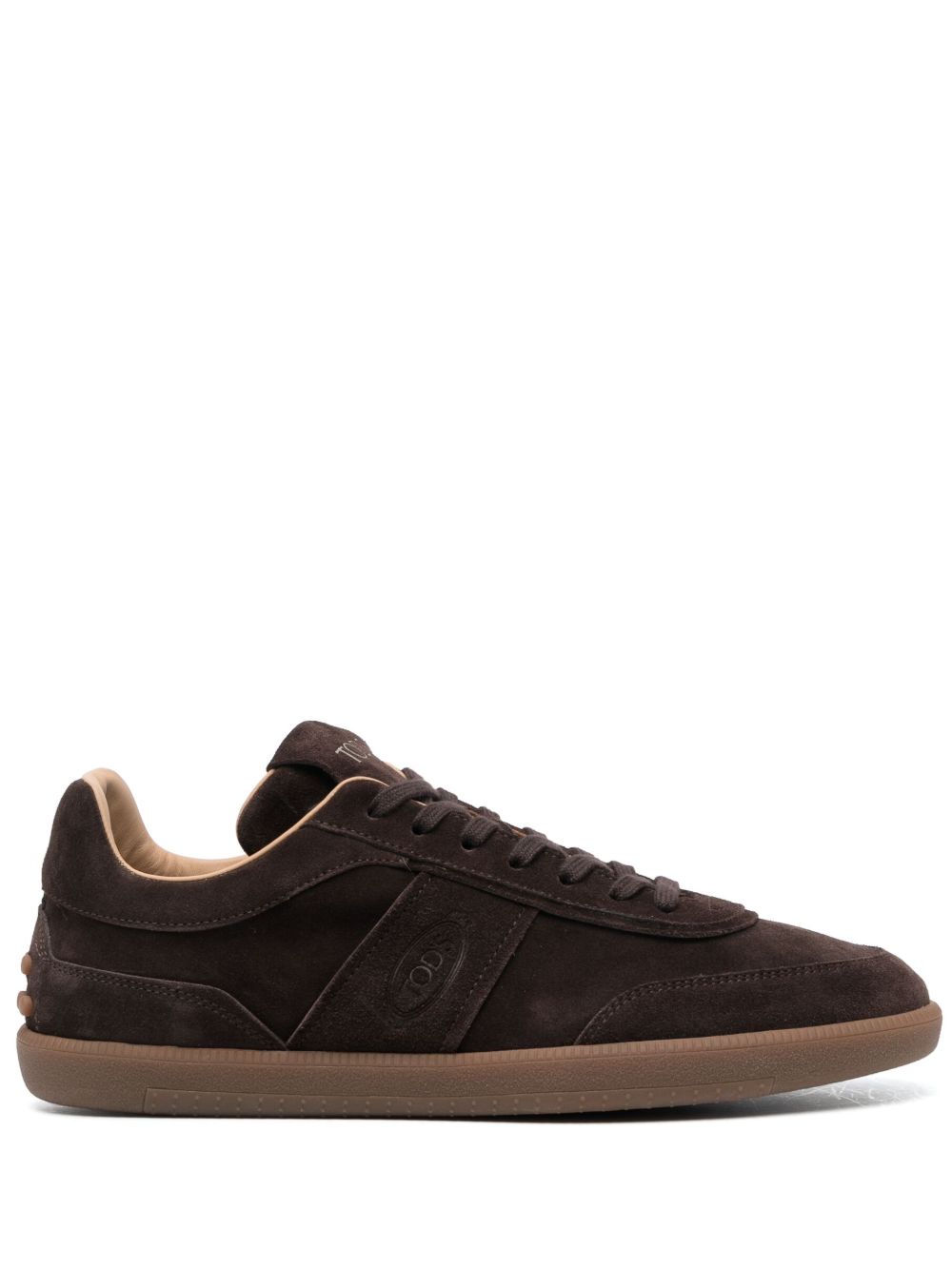 Tod's Tabs Suede Leather Sneakers - Brown