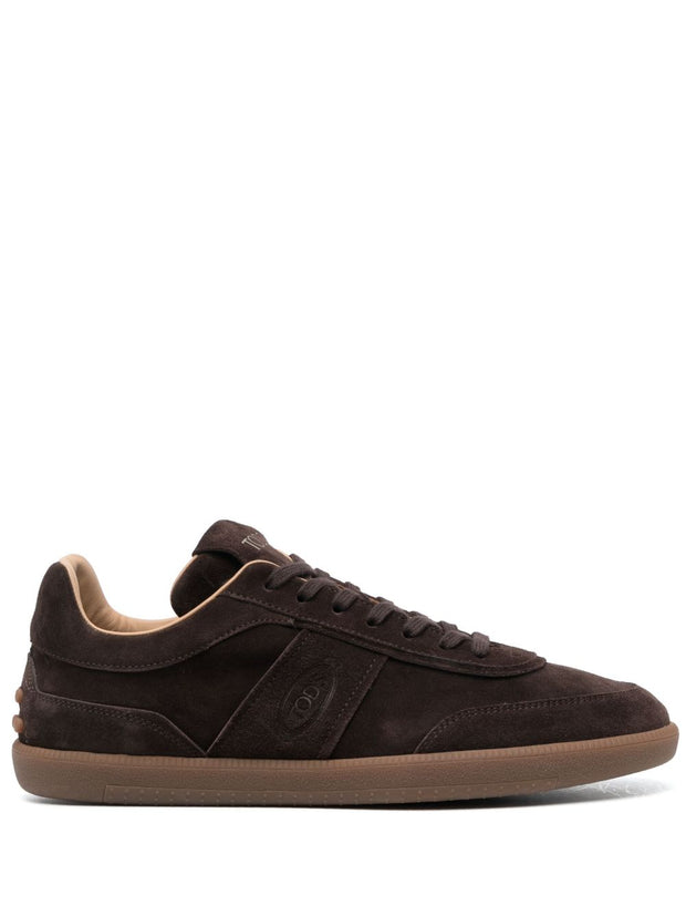 Tod's Tabs Suede Leather Sneakers - Brown