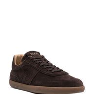 Tod's Tabs Suede Leather Sneakers - Brown