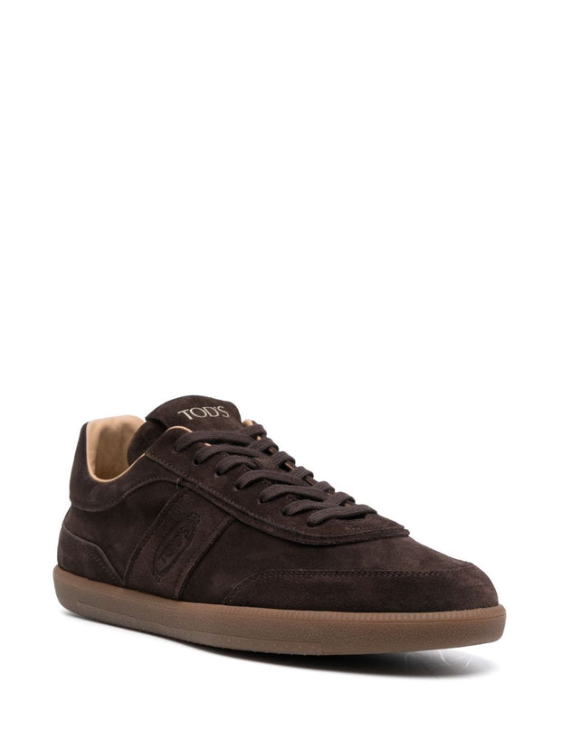 Tod's Tabs Suede Leather Sneakers - Brown