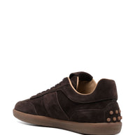 Tod's Tabs Suede Leather Sneakers - Brown