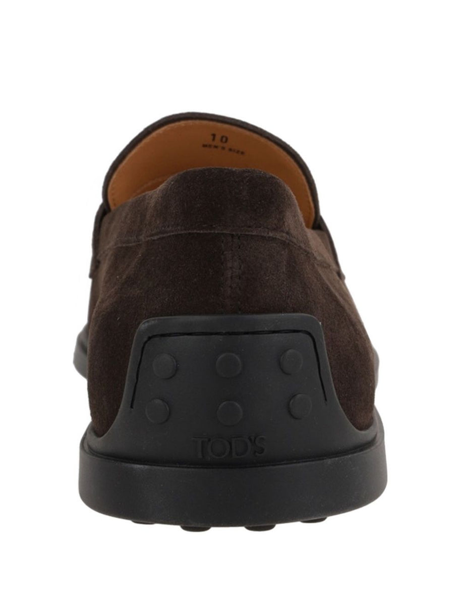 Tod's Suede Leather Loafers - Brown