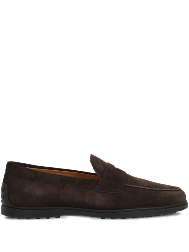 Tod's Suede Leather Loafers - Brown