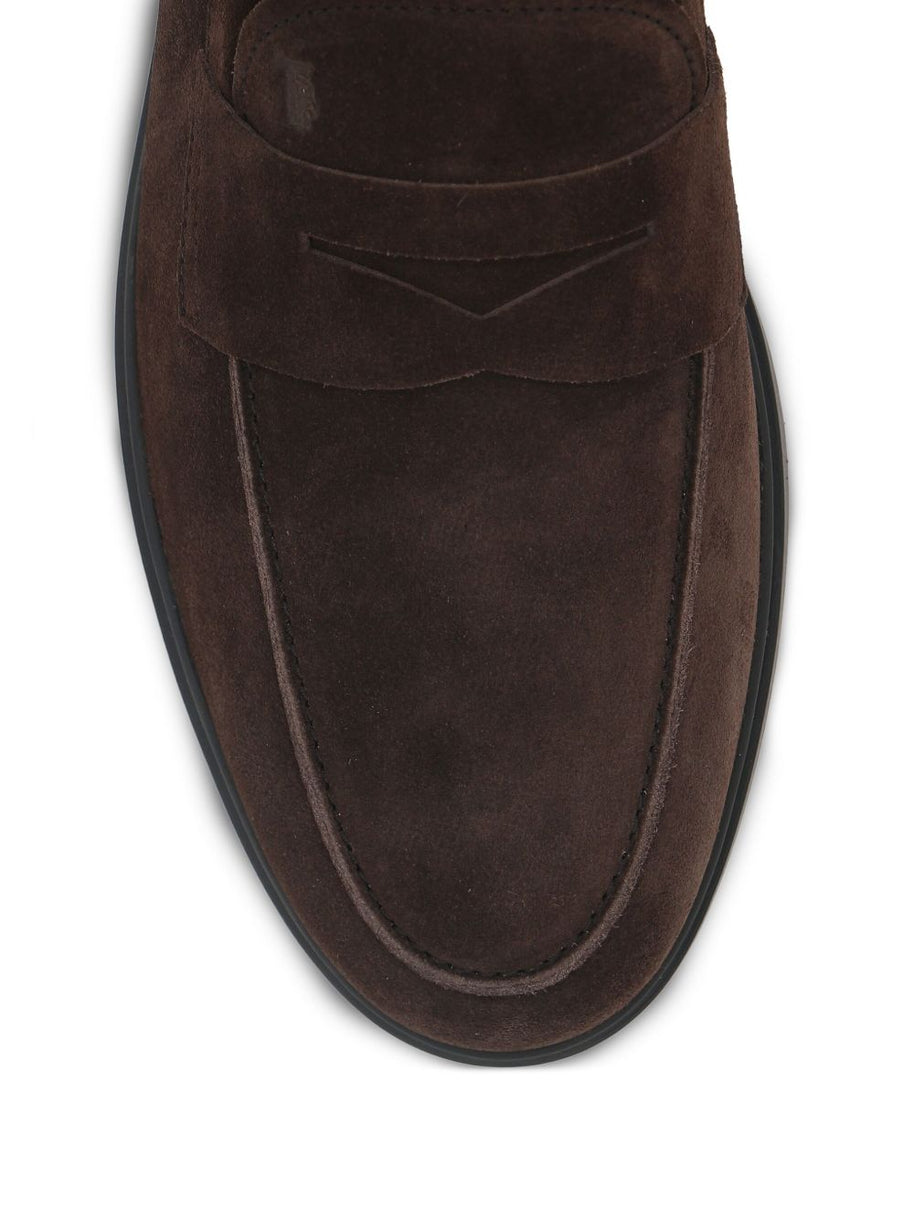 Tod's Suede Leather Loafers - Brown
