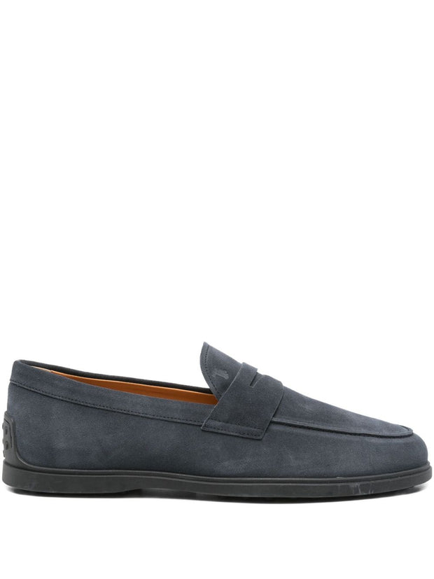 Tod's Suede Leather Loafers - Blue
